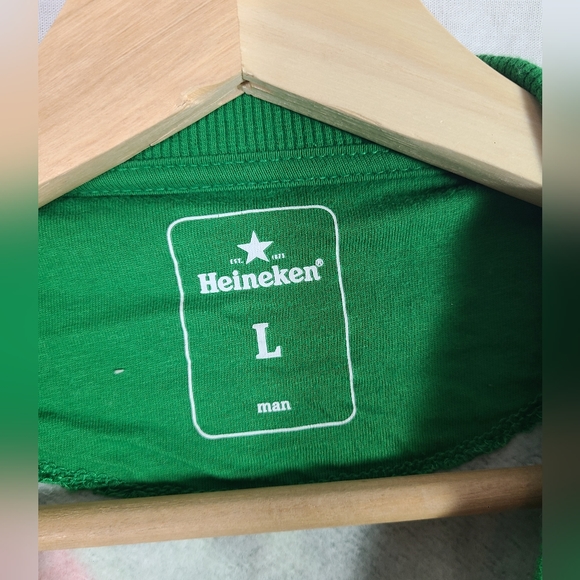 Heineken Men's Sweater Official Licensed Long Sleeve Abstract Pullover L - Picture 6 of 8